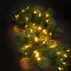 9 ft. Sullivans Artificial Lit UV Safe Pine Christmas Garland, Green, Indoor Christmas Decor - 4 of 4