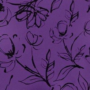 purple orchid batik floral