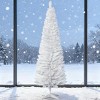 TopComfy Christmas Tree Stands Artificial Christmas Tree with Realistic Branches Christmas Interior Decor for Living Room, White, 31.52"*7.49"*7.49" - 2 of 4