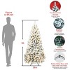 Artificial Trees Christmas Lit with 200 Warm Incandescent Lights, Prelit Christmas Tree with 498 Memory Wire Tips,Home Decoration-Maison Boucle - 4 of 4