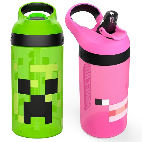 Minecraft 2pk 16oz Plastic Atlantic Water Bottles Zak Designs Target