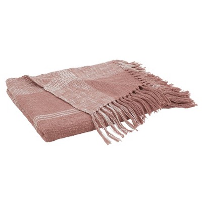 Cozy Plaid 50"x70" Reversible Cotton Throw Blanket