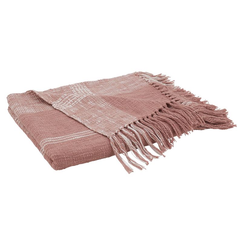 50"x70" Oversized Plaid Cotton Throw Blanket - Saro Lifestyle, 4 of 10