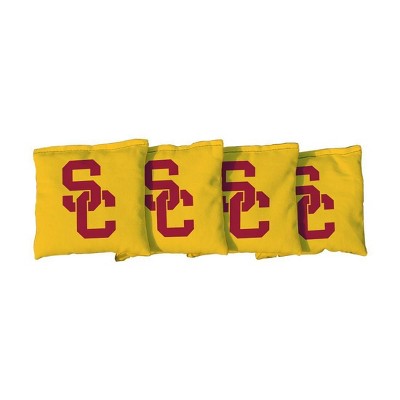 NCAA USC Trojans Corn-Filled Cornhole Bags Yellow - 4pk