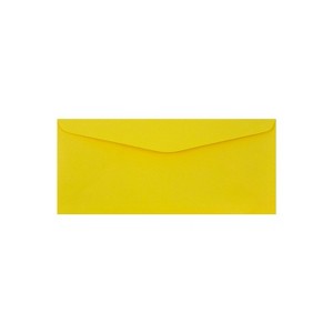 JAM Paper #9 Business Envelope 3 7/8" x 8 7/8" Yellow 25/Pack (1532902) - 1 of 2