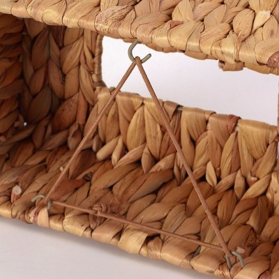Natural Water Hyacinth Wicker Rectangular Tissue Box Cover