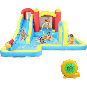 Karl Home Inflatable Bounce House with Double Long Water Slide - 1 of 4