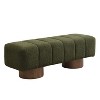 APRILSOUL50.00"Upholstered Dining Bench for Dining Room, No-Assembly End of Bed Entryway Bench Ottoman - 4 of 4