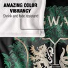 Harry Potter Hogwarts Green and Gold Floral Crest Officially Licensed Silky Touch Super Soft Throw Blanket 50" x 60" - 4 of 4