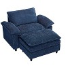 NicBex Couches for Living Room Oversized Single Sofa Couch Accent Chair Lounge Chair Upholstered Armchair with Removable Footrest for Bedroom - 2 of 4