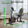 YOSUDA Recumbent Exercise Bike for Home，Magnetic Staionary Bike for Seniors/Adults with Adjustable Seat, Black - 2 of 4