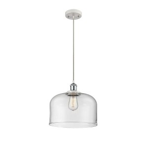 Bell - 1 Light Cord Hung Mini Pendant In Industrial Style-11.38 Inches Tall and 12 Inches Wide - 1 of 1