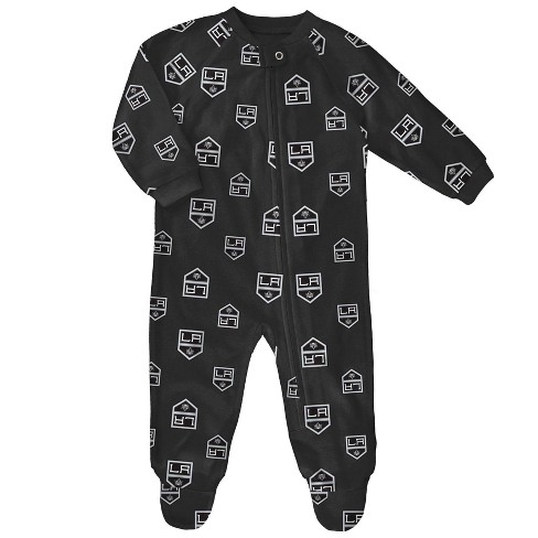 NHL Los Angeles Kings Infant All Over Print Sleeper Bodysuit - 0-3M