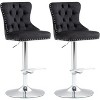 Jojoka black Modern Swivel Bar Stools Set of 2, Height Bar Stools Swivel Barstools - 4 of 4