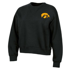 NCAA Iowa Hawkeyes Women's Fashion Fleece Sweatshirt - 1 of 3