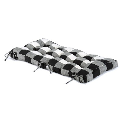 The Lakeside Collection Buffalo Check Bench Cushions - Black