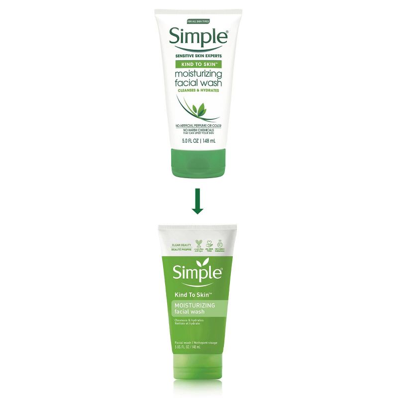 Simple Kind to Skin Moisturizing Facial Wash - Unscented - 5 fl oz, 5 of 17