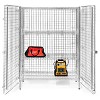 Shelving.com 18"d x 48"w x 64"h Chrome Wire Security Cage - 2 of 4