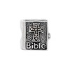 Black Bow Jewelry Sterling Silver and Marcasite Cross Bible Bead Charm - 2 of 4