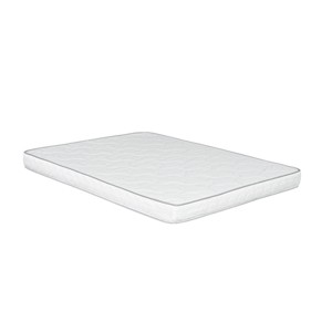Vynxaria 6-Inch Reversible Twin Foam Mattress, Double-Sided Quilted, High-Density/PU Foam Core, CertiPUR-US Certified, White, Compressed in a Box - 1 of 4