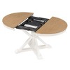 YOOCOZZ MDF Retro Style Extendable Dining Table with a lovely 12" butterfly leaf - 3 of 4