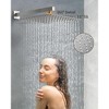 YAWWALK Thermostatic 7-Spray Shower System with Hand Shower, Wall Mount, 12" and 6", 2.5 GPM, Brushed Nickel (Valve Included) - 4 of 4