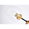 Elegant Lighting Cavoli 2 light in Light Antique Brass and Flat Black Wall sconce - 4 of 4