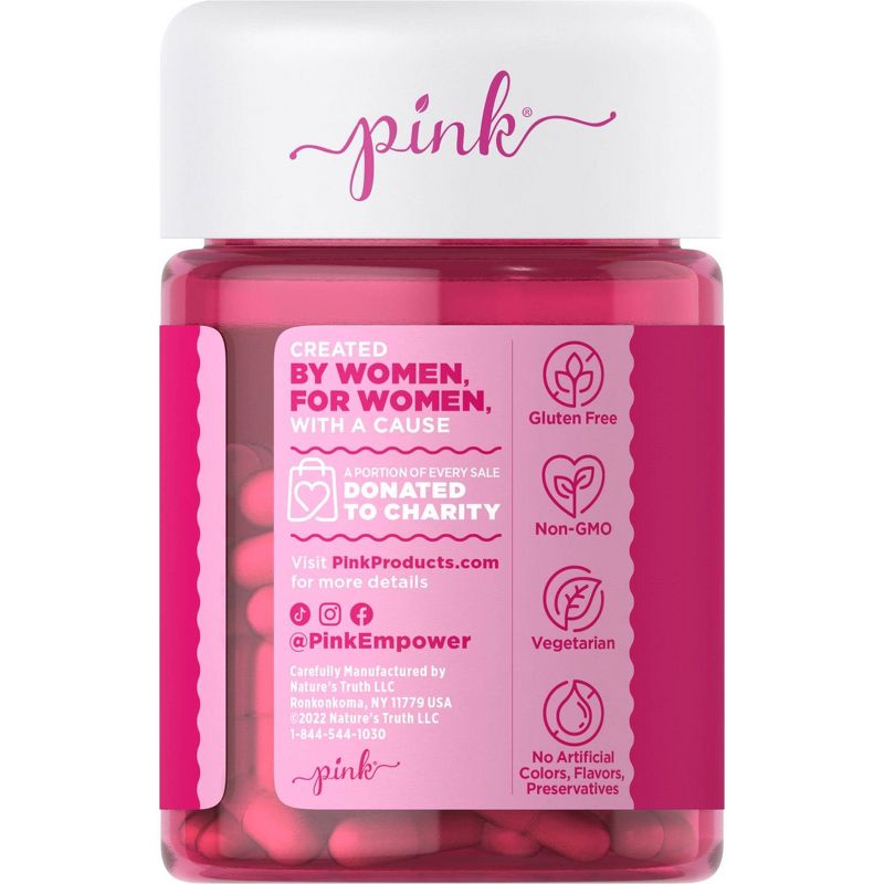 Pink Vitamins Renew You Probiotic for Her Veggie Capsules - 50ct, 4 of 6