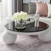 Sevobal Desks Round Tempered Glass Table Top for Dining Room Living Room Kitchen, Table Top Only, Black, 38.6"*38.6"*0.5" - 3 of 4