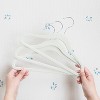 3 Sprouts Kids & Baby Velvet Hangers 30 pack - Green - 3 of 4