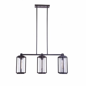 Craftmade Lighting Pyrmont 3 - Light Island Pendant Light in  Oiled Bronze Gilded - 1 of 2