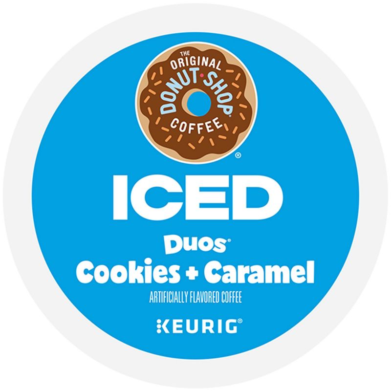 Keurig The Original Donut Shop ICED Cookies + Caramel Medium Roast K-Cup Pods - 24ct, 3 of 12