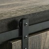 47.25" Farmhouse Style Sideboard Buffet Cabinet with MDF & Steel, Sliding Barn Door and 3 Drawers for Coffee Bar, Living Room or Dining Room - 2 of 4