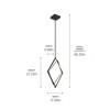 Elan Lighting Darski 1 - Light Pendant in  Matte Black - 3 of 3
