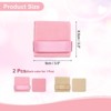 Unique Bargains Velvet Storage Ring Necklace Jewelry Pouches with Insert Pad 3.5" x 3.3" 2 Pcs - 2 of 4
