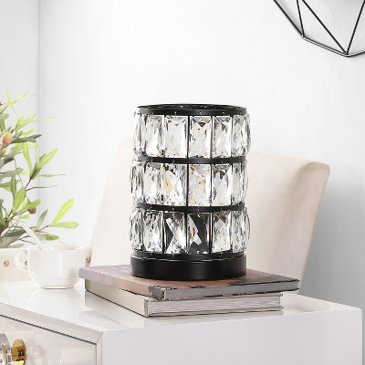 Alva Acrylic Table Lamp  - Black - Safavieh