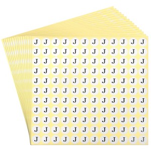 Unique Bargains Scrapbooking Crafts Round Self-Adhesive Alphabet Letter Stickers 15 Pcs - 1 of 4