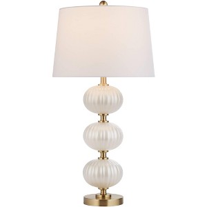 Possini Euro Design Possini Euro Grace 30" High Pearl White Glass Table Lamp - 1 of 4
