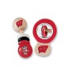 BabyFanatic Wood Rattle 2 Pack - NCAA Wisconsin Badgers Baby Toy Set - 2 of 4