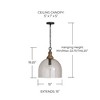 Capital Lighting Inglewood 1 - Light Pendant in  Grey Wash/Dark Pewter - 3 of 4