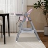 Aortzio Baby High Chair With Wheels,Pink - 4 of 4