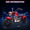 Kids Electric Off-Road Motorcycle,  36V 350W Ride On Electric Motorcycle with Training Wheels, Spring Suspension, Led, Music - 2 of 4