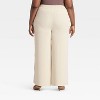 Women's Wide Leg Signature Crepe Pull-On Pants - A New Day™ - 2 of 3
