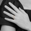 Black Bow Jewelry 1.5mm 14K Yellow, White or Rose Gold Milgrain Standard Fit Band - 3 of 4