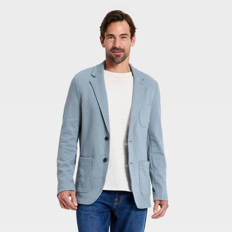 Men's Comfort Wear Knit Blazer - Goodfellow & Co™ Blue S