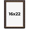 PosterPalooza | Modern Shadow Box 1" Depth Brown Picture Frame - UV Acrylic, Backing, Hanging Hardware - 2 of 4