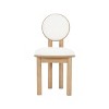 Set of 2 Modern Upholstered Dining Chairs with Wood Frame, Sleek Kitchen Chairs, Armless Accent Chairs for Dining Room or Living Room-Panipeachy - 3 of 4