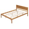 NicBex Queen Size Platform Bed 84.5" L Simple Pine Bed Frame with Headboard for Bedroom, Guest Room, No Box Spring Required - 3 of 4
