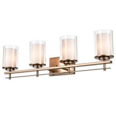 Millennium Lighting Huderson 4 - Light Vanity in  Modern Gold