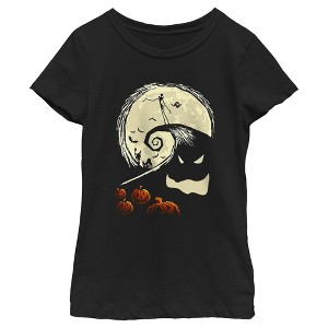 Girl's The Nightmare Before Christmas Spiral Hill Scene T-Shirt - 1 of 4